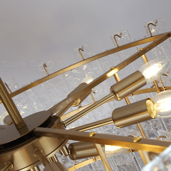 Люстра Cloyd PARSIFAL-A C9 / Ø60 см - шток - латунь (арт.11076) от интернет-магазина IDODOM.RU