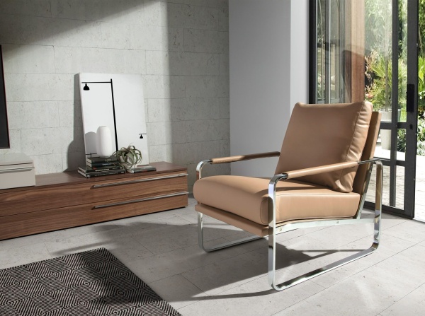 Кресло SF399/5046 из экокожи цвета норки от интернет-магазина IDODOM.RU