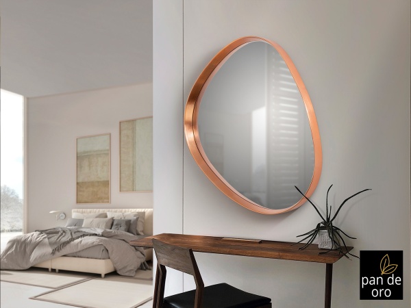 Julie Декоративное зеркало розовое золото от интернет-магазина IDODOM.RU