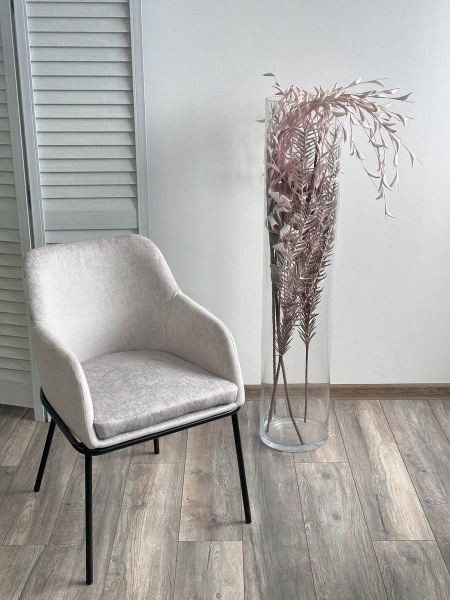 Стул Lancaster, велюр светло-серый от интернет-магазина IDODOM.RU