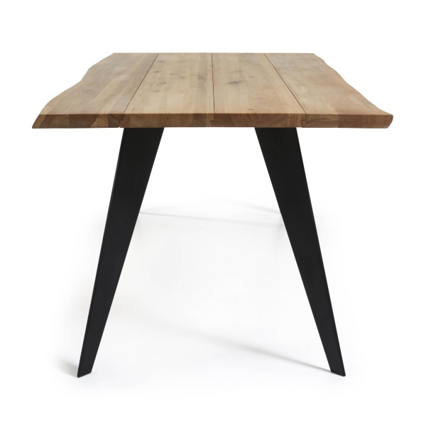 Стол Nack 180x100 черный, натуральный дуб от интернет-магазина IDODOM.RU