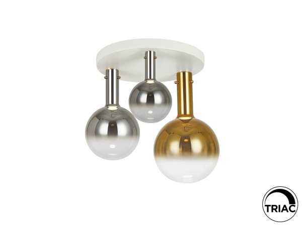 Потолочный светильник Matices 3L белый-дымчатый-золотой от интернет-магазина IDODOM.RU
