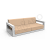 Диван Quarter lounge с подушками белого цвета, аксессуар песочного цвета