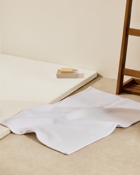 Коврик для ванной Erona из хлопка белый 50 x 70 см от интернет-магазина IDODOM.RU