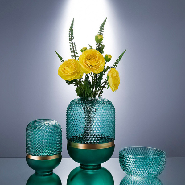 Ваза Cloyd DOTT Vase / выс. 30 см - зелен. стекло (арт.50033) от интернет-магазина IDODOM.RU