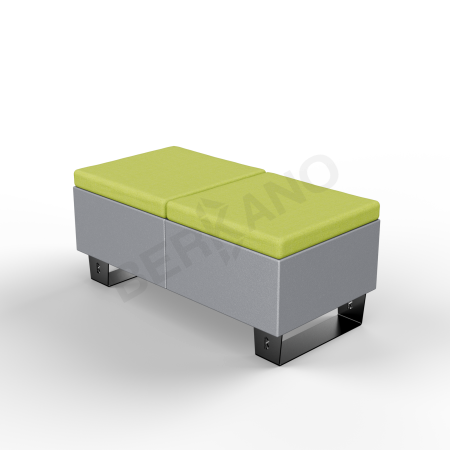 Скамейка Brick 120 Graphite, Green