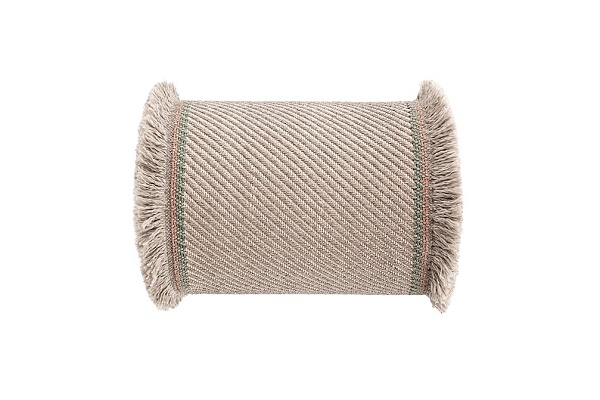 Подушка-ролл GL Diagonal almond-ivory большая от интернет-магазина IDODOM.RU