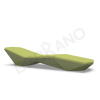 Шезлонг Quaro с подушками Olive green, Green