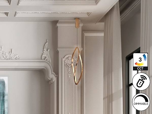 Adele Подвесной светильник небольшой розовое золото от интернет-магазина IDODOM.RU