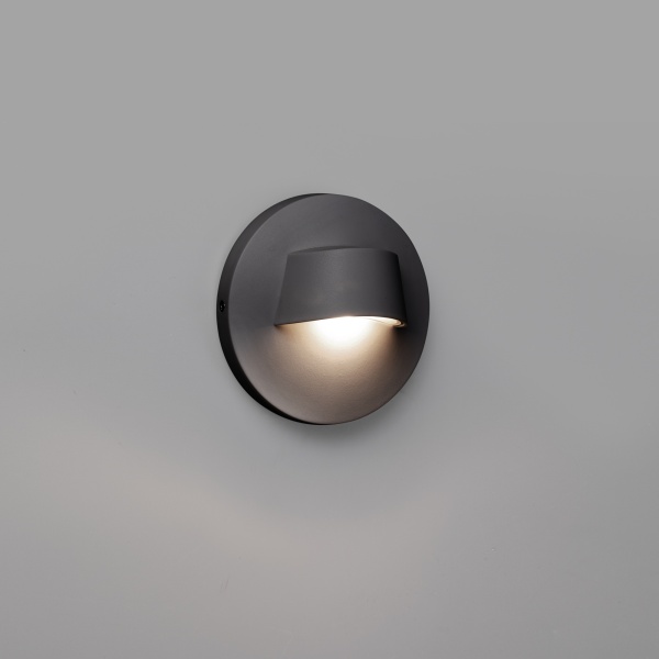 Уличный настенный светильник Brow темно-серый от интернет-магазина IDODOM.RU