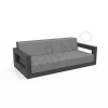 Диван Quarter lounge с подушками цвета черный гранит, аксессуар серого цвета