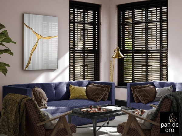 Прямоугольное зеркало Surcos золотое 80X120 от интернет-магазина IDODOM.RU