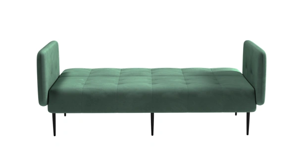 Monaco диван-кровать прямой с подлокотниками, трехместный, бархат зеленый 19 от интернет-магазина IDODOM.RU