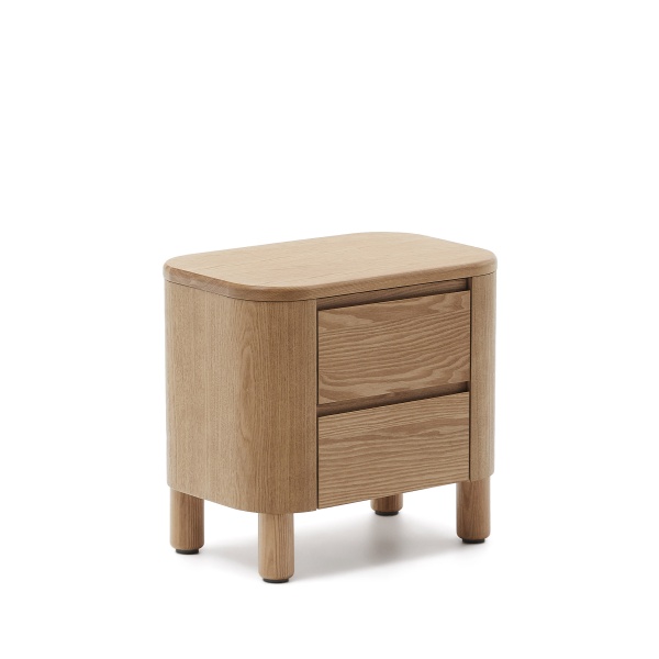 Прикроватная тумбочка Salaya из ясеневой фанеры 55 см x 50 см от интернет-магазина IDODOM.RU