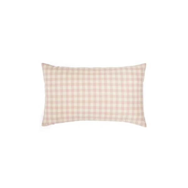 Yanil Чехол на подушку 100% хлопок розовые и бежевые квадраты 30 x 50 см от интернет-магазина IDODOM.RU