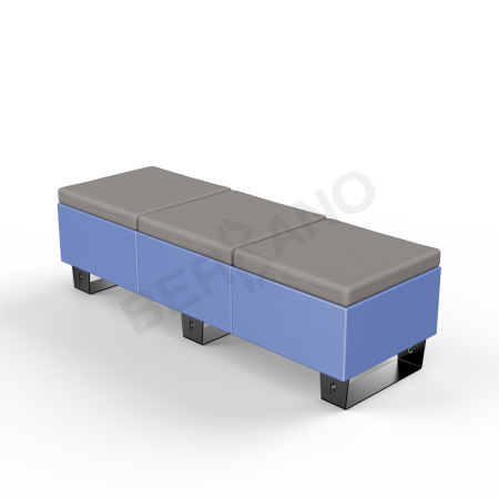 Скамейка Brick 180 Wave Blue, Graphite