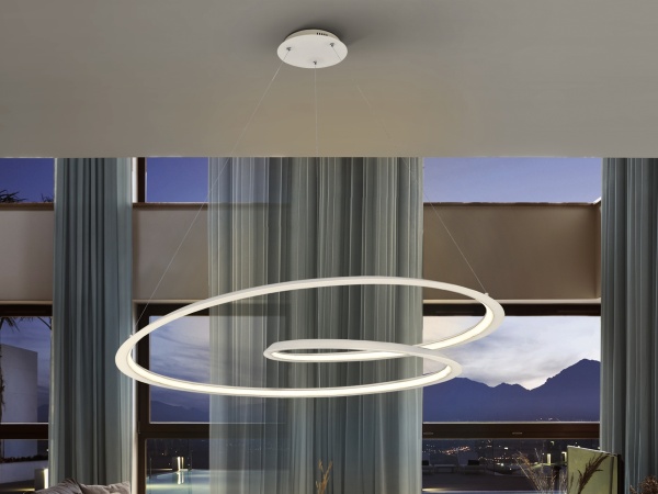 Подвесной светильник Looping белый Ø97 от интернет-магазина IDODOM.RU