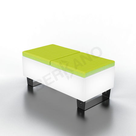 Скамейка Brick 120 Snow White Light, Green