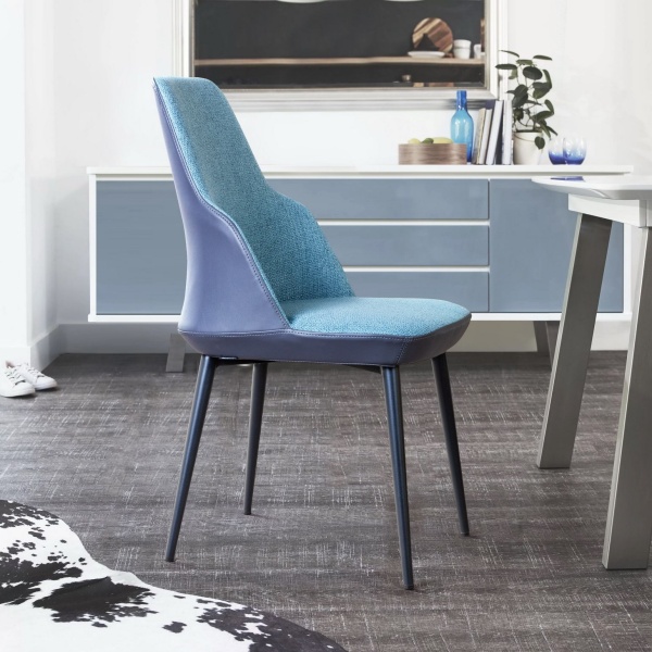 Стул Frank,  рогожка комби синий от интернет-магазина IDODOM.RU