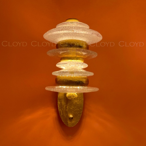 Бра Cloyd GEFEST W3 / выс. 30 см - золото сусальн. (арт.20124) от интернет-магазина IDODOM.RU