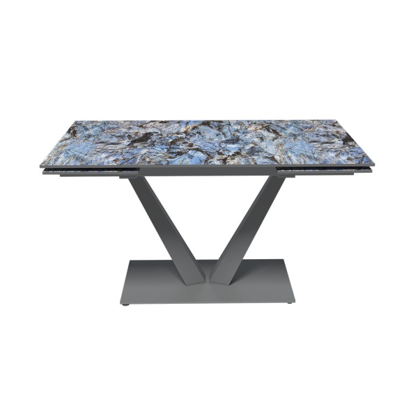 Стол раскладной Malibu (140+40+40), керамика глянцевая Lemurian Blue от интернет-магазина IDODOM.RU