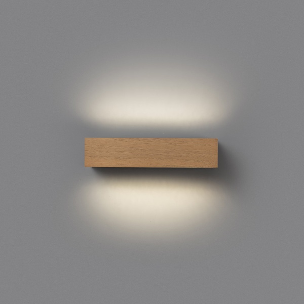 Уличный настенный светильник Doro-13 LED 2x6.5W 3000K дерево от интернет-магазина IDODOM.RU