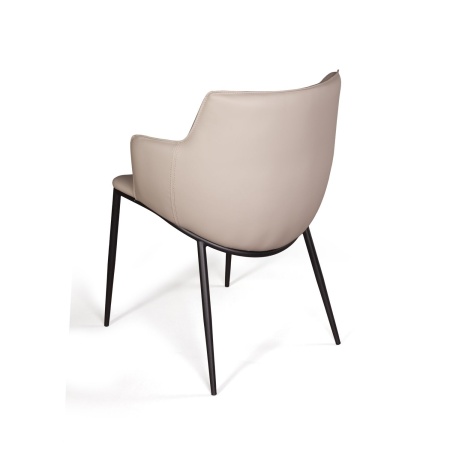 Стул с подлокотниками Sofia, экокожа soft-touch, серый от интернет-магазина IDODOM.RU