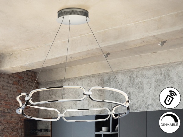 Подвесной светильник Colette Ø80 хром DIM от интернет-магазина IDODOM.RU