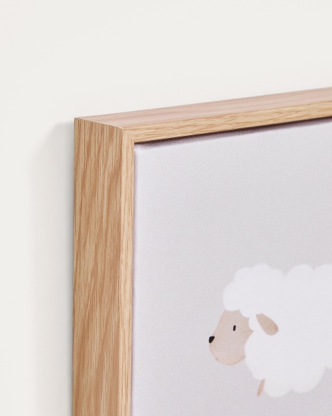 Картина Milu с изображением овцы на холсте 20 х 20 см от интернет-магазина IDODOM.RU