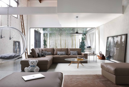 Модуль диван Элизиум угловой - Эконом микровелюр