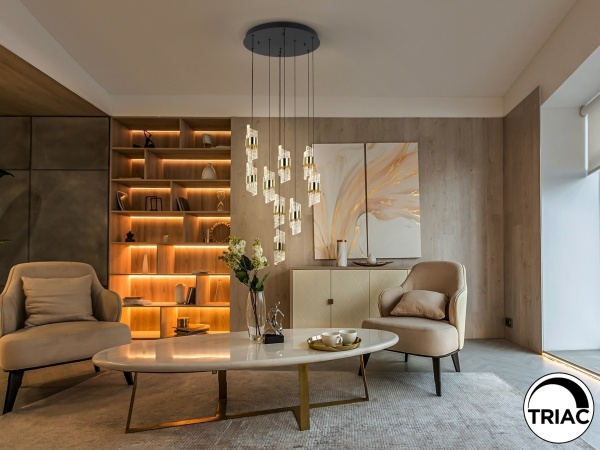 Люстра Iliada 9L черно-золотая D50 от интернет-магазина IDODOM.RU