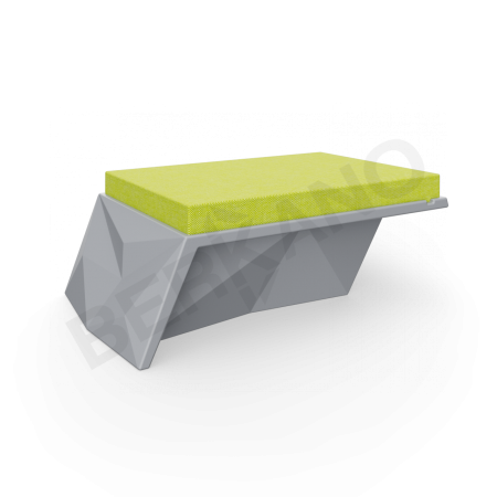 Угловой модуль Quaro с подушками Graphite, Green