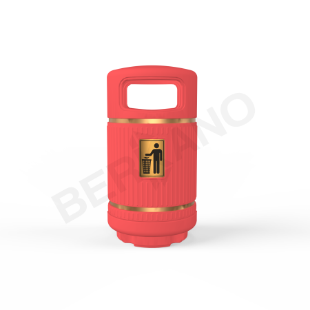 Урна круглая BERKANO Chili Red