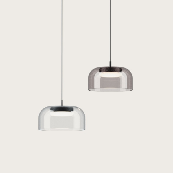 Подвесной светильник Ipon 1L черный металл, прозрачный плафон от интернет-магазина IDODOM.RU