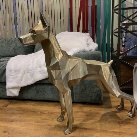 Доберман.   Финиш: обжиг. Цвет: Золото. от интернет-магазина IDODOM.RU