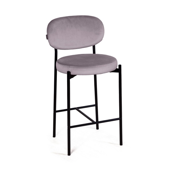 Стул полубарный Mason, бархат серый 27 от интернет-магазина IDODOM.RU