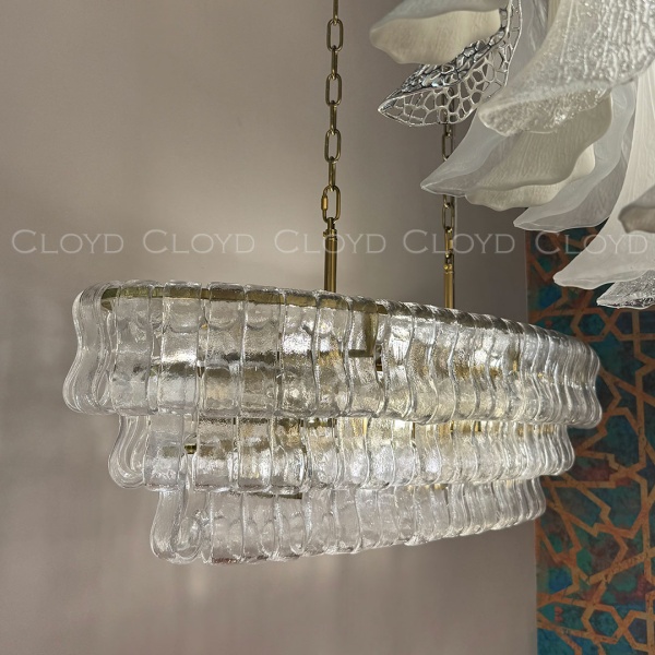 Люстра Cloyd NAMASTE C10 / шир. 100 см - латунь - прозрачн.стекло (арт.11690) от интернет-магазина IDODOM.RU