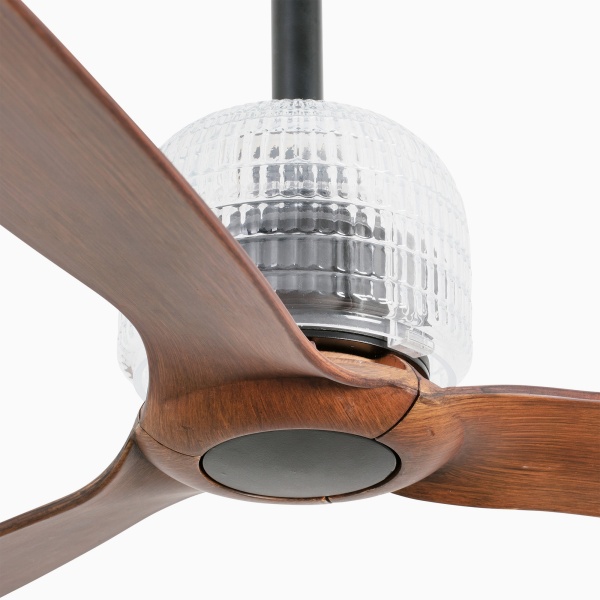 Потолочный вентилятор Deco Fan черный/деревянный от интернет-магазина IDODOM.RU