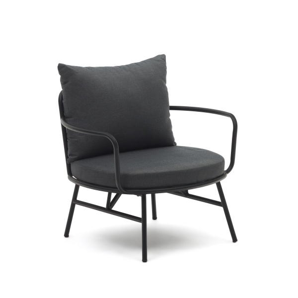 Bramant Кресло из стали с черной отделкой от интернет-магазина IDODOM.RU