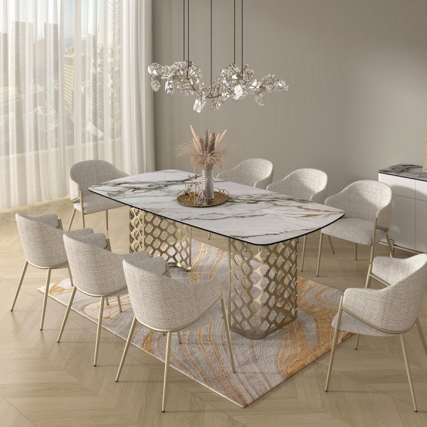 Стол обеденный Caviar (220) керамика матовая, светлая от интернет-магазина IDODOM.RU