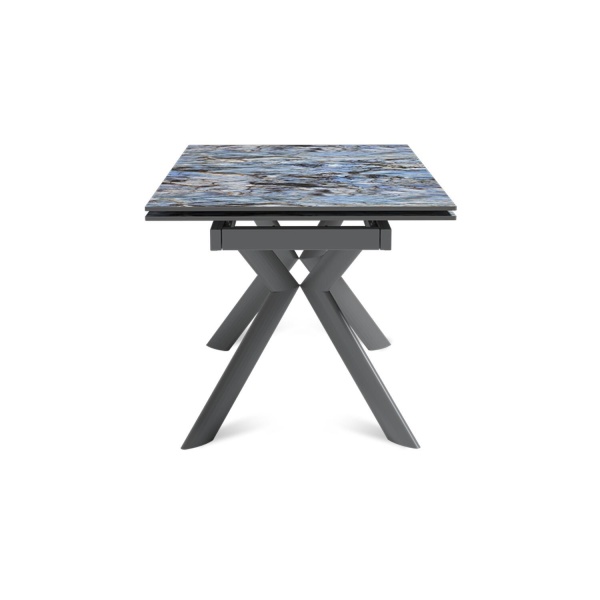 Стол раскладной Bridge (140+40+40), керамика глянцевая Lemurian Blue от интернет-магазина IDODOM.RU