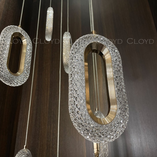 Люстра Cloyd DIOFANT C13 / выс. 280 см - золото (арт.11247) от интернет-магазина IDODOM.RU