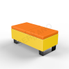 Скамейка Brick 120 Yellow, Orange
