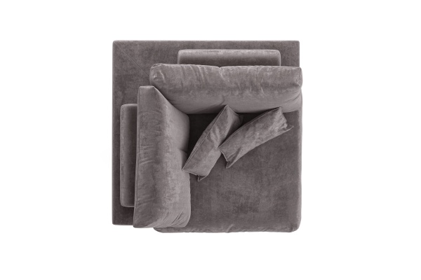 Модуль диван Элизиум угловой - Эконом микровелюр