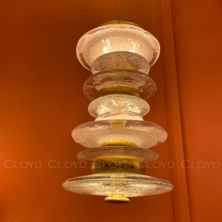 Подвесной светильник Cloyd GEFEST P3 / выс. 29 см - золото сусальн. (арт.10389) от интернет-магазина IDODOM.RU