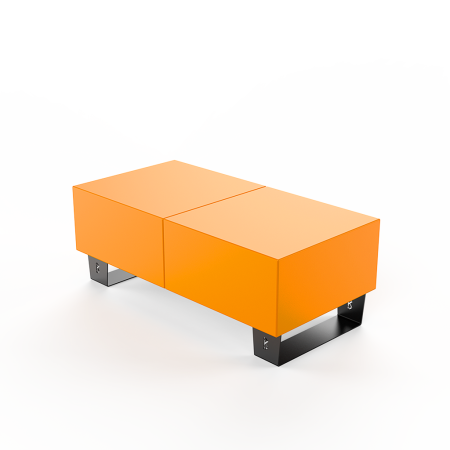 Скамейка Brick 120 Orange