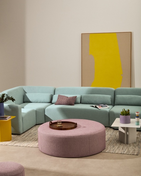 Пуф Kaeli фиолетовый со съемным чехлом Ø120 см от интернет-магазина IDODOM.RU