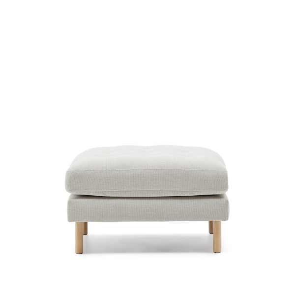 Debra Пуф из перламутровой синели с ножками натурального цвета от интернет-магазина IDODOM.RU