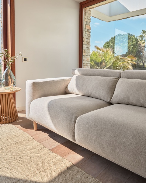 Singa 3-местный диван бежевый 215 см от интернет-магазина IDODOM.RU