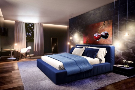 Бескаркасная кровать Драм -